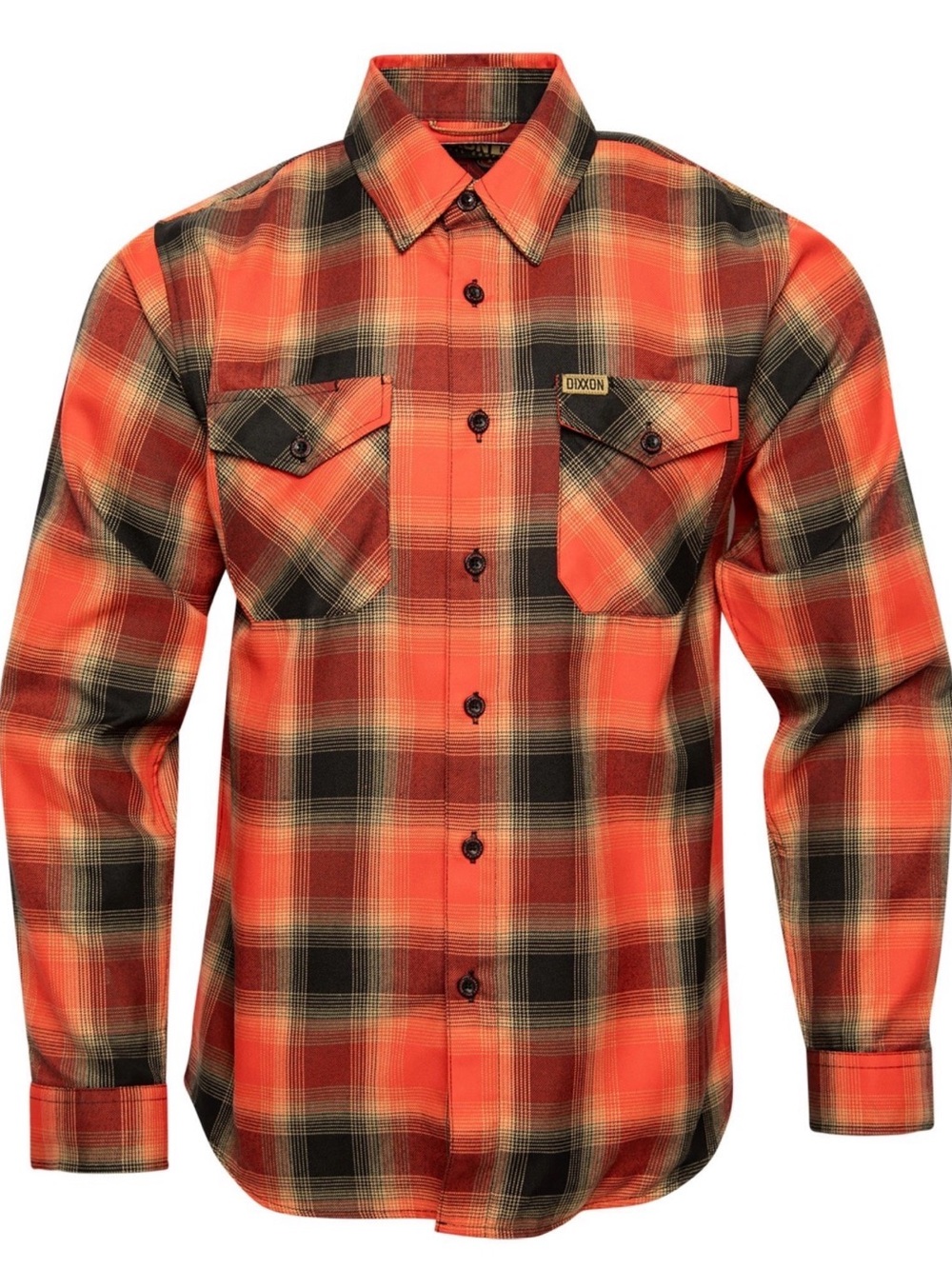 DIXXON THE FAITHFUL Red and Black Plaid Button-Down Shirt